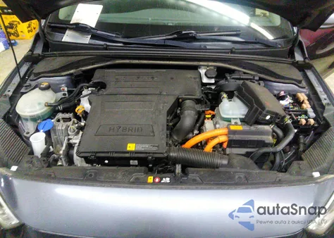 2017 Hyundai Ioniq Hybrid Blue from USA, damaged, VIN KMHC65LC6HU032269